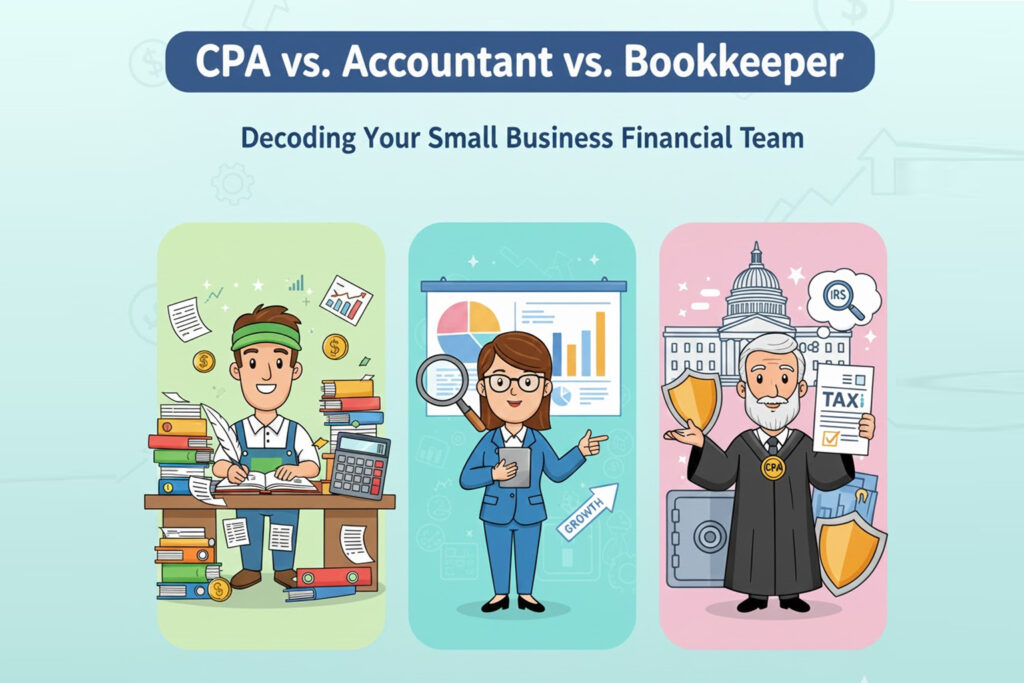 CPA vs. Accountant vs. Bookkeeper: Decoding Your Small Business Financial Team